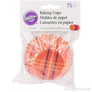 Plaid Orange and Purple Halloween Cupcake Liners - B0751WDYVR